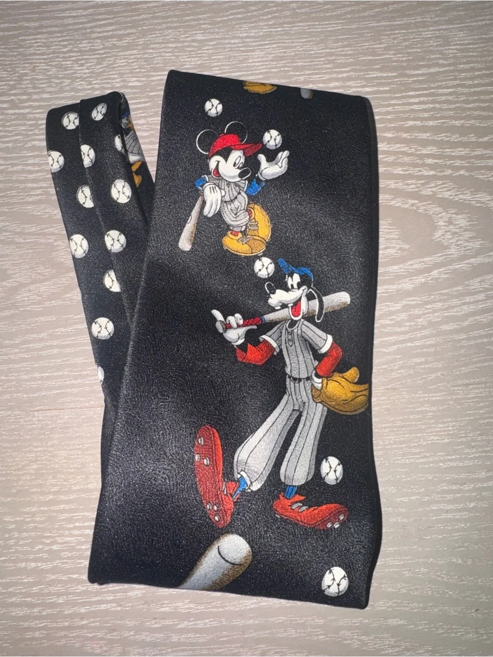 Mickey Mouse. Donald. Goofy, Disney ||men’s Tie -baseball